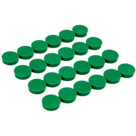 

Magnets (24 Pack) - Blue Round Refrigerator & Classroom Magnets - Perfect as Whiteboards Lockers or Fridge Magnets [Green]