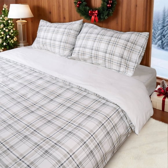 Gogreen Funda Nórdica Tamaño Queen de Lujo 100% Algodón Floral, Suave y Transpirable, 2 Juegos de Cama Tamaño Queen, Funda Nórdica Cómoda Tamaño Queen con Patrón, con Cierre de Cierre, Incluye 1 x Funda de Almohada, 1 x Funda Nórdica