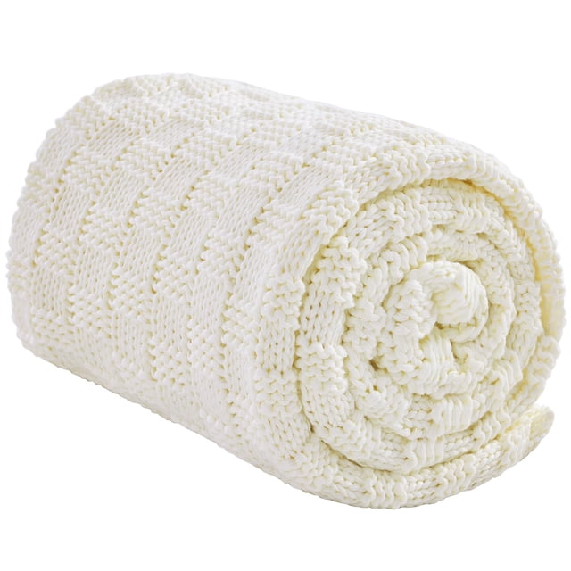 Manta pesada Wellfeel, 122 x 183 cm, 5,5 kg, punto marfil