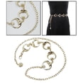 thumbnail image 4 of Forme a señoras la correa colgante de la cadena del cuerpo , superficie brillante cómoda a Dorado Hugo Cadena de la cintura, 4 of 7