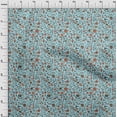 thumbnail image 4 of oneOone Georgette Viscose Light Blue Fabric Asian Suzani Sewing Craft Projects Fabric Prints By Yard 42 Inch Wide, 4 of 5