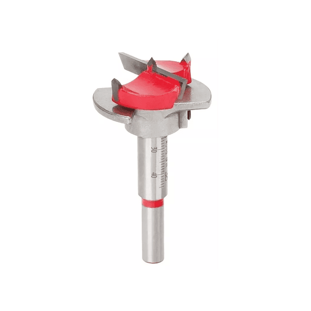 Broca Forstner 35mm Carburo De Tungsteno Con Tope Filo