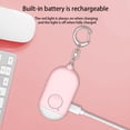thumbnail image 3 of Alarmas personales Inteprter ABS 130db con pilas USB carga al aire libre mujeres llavero seguridad, 3 of 6