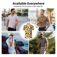 thumbnail image 7 of Polo Shirts for Men, Sunflower Cow Cuteness Casual Mens Polo Shirts Short Sleeve Button Down Classic Mens Golf Polo Shirts, 7 of 7