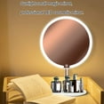thumbnail image 3 of Portable Makeup Mirror with 3 Color Lights Adjustable Brightness Detachable Base Stepless Dimming 3200-7300K Easy Disassembly Fol, 3 of 10