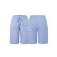 thumbnail image 3 of Womens Short Style with Pockets Casual Shorts for Women Summer Relaxed Fit Five Point Length Lavender Purple S, 3 of 6