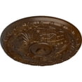 thumbnail image 3 of Ekena Millwork 15 3/4"OD x 5/8"P Amelia Ceiling Medallion (Fits Canopies up to 4 1/8"), Hand-Painted Root Beer Crackle, 3 of 6