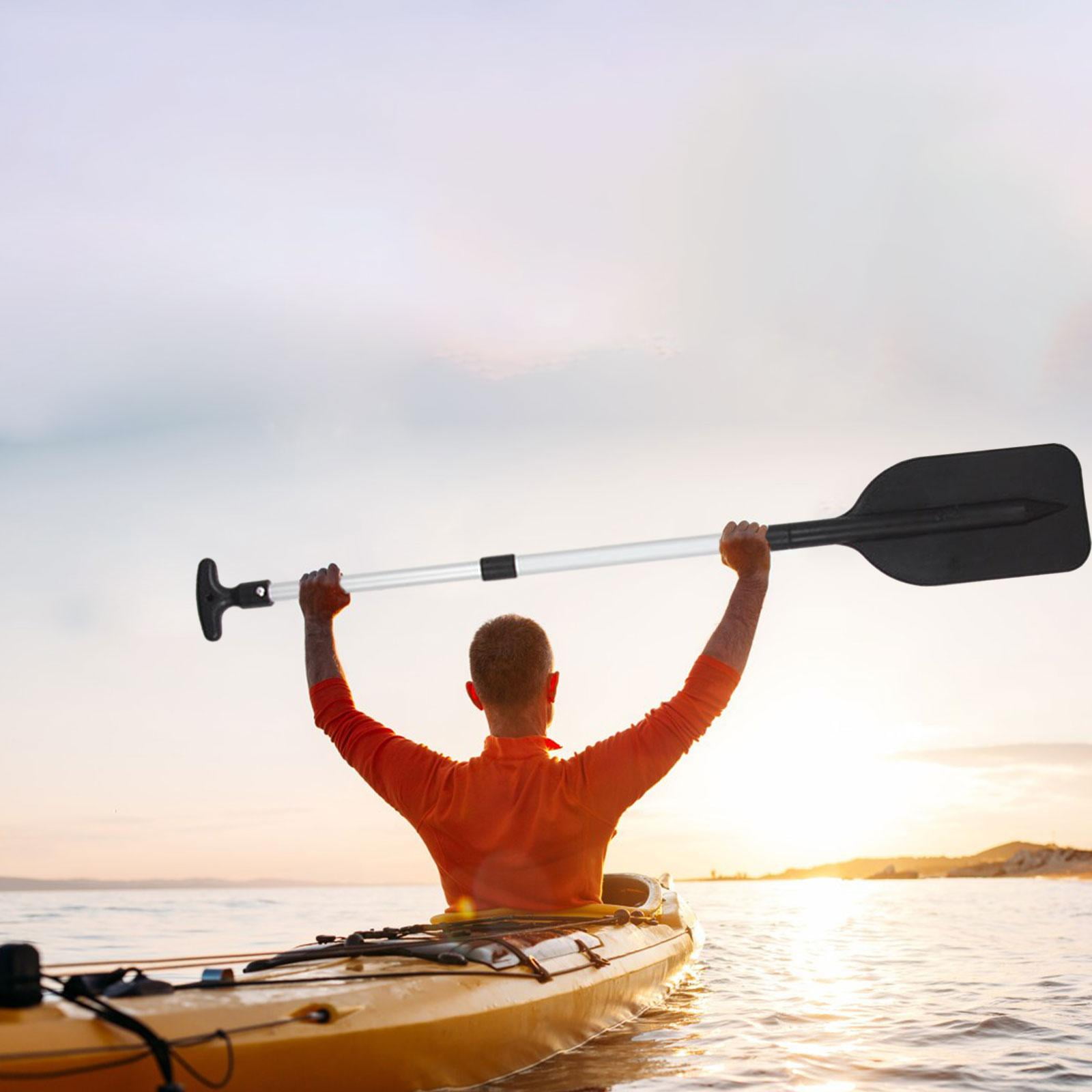 DimyFew Kayak Paddle Beginners Boating Enthusiast Lightweight Boat Oars for Ribbed Blade Black