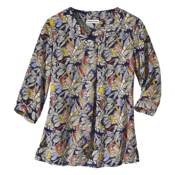 Atlas for Women Womens Printed Crepe Blouse