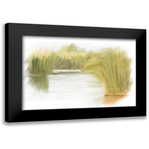 Murdock, Ramona 24x17 Black Modern Framed Museum Art Print Titled - Marshy Wetlands II