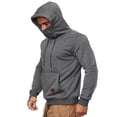 thumbnail image 5 of Suéter de hombre con capucha, camiseta de manga larga, máscara de suéter de hombre, 5 of 5