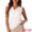 White, variant on DARING DIVA Women's Silky Satin Mesh V Neck Sleeveless Blouses Tank Shirt XS Blue