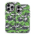 thumbnail image 2 of DesignSkinz Scratch-Resistant Hard Slim Case Compatible with iPhone 12 Pro Max (Compatible with MagSafe) - Lime Green and White Digital Camouflage, 2 of 9