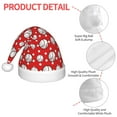 thumbnail image 4 of Fuzoiu Cute Baseball Print Santa Hat Christmas Hat for kids,Santa Hats with Pompom, Unisex Xmas Holiday Hat for Christmas New Year Festive Party Supplies, 4 of 6