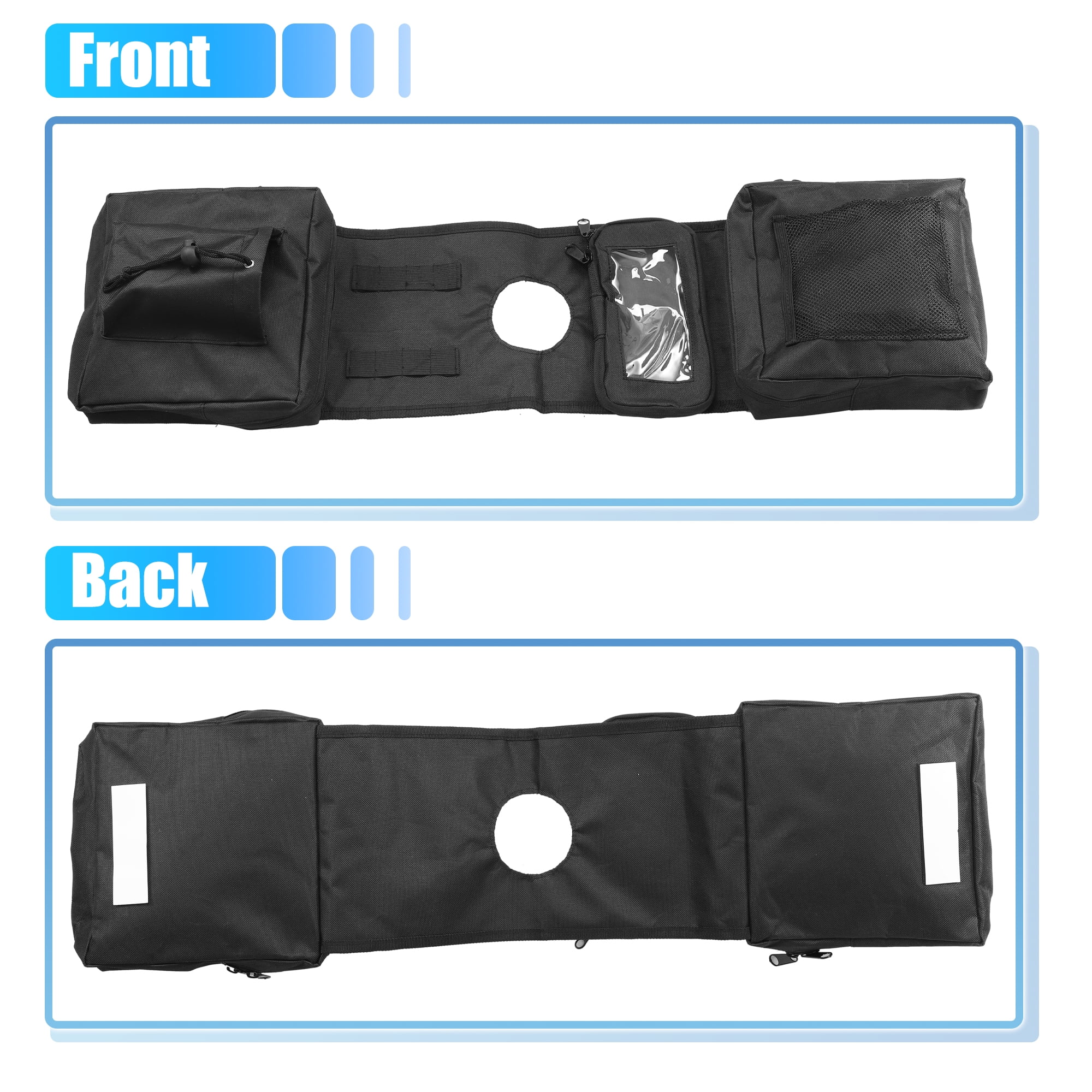 Unique Bargains ATV 4-Wheeler Saddlebags Cargo Pouch Storage UTV Motorcycle Tank Bag