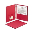 thumbnail image 3 of 2-Pocket Folder w/Tang Fastener Letter, 1/2" Cap, Red, 25/Box, 3 of 4