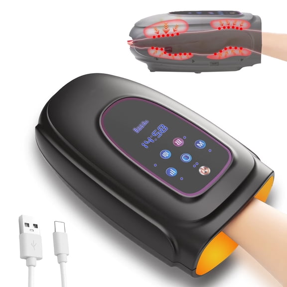Hand Massager with Heat and Compression, Touchscreen Cordless Hand Massager with Vibration and Heat, Hand Massager for Arthritis and Carpal Tunnel, Gift for Men Women Family Friends