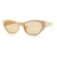 thumbnail image 6 of Womens Mod Thick Plastic Chunky Cat Eye Sunglasses Ivory - Light Brown, 6 of 8