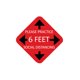 thumbnail image 3 of [Yuexinghui] Clearance Products, Queuing Distance, Social Distance Series, Crowd Control Floor Stickers, Keep Your Distance Logo A ANGGREK Safety Floor Sign, 3 of 7