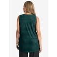 thumbnail image 2 of Jessica London Women's Plus Size Knit Tunic Tank Long Sleeveless Blouse, 2 of 6