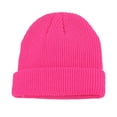 thumbnail image 2 of Dakiuu Boys Girls Kids' Knit Beenie Watch Hat Soft Unisex Toddler Winter Knit Ribbed Beaniee Warm Children Cuffed Caps, 2 of 4