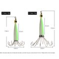 thumbnail image 3 of Calamar Jig Pesca Señuelo Gancho Pulpo Cebo Duro Artificial (Verde Luminoso 8 Garra), 3 of 5