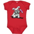 thumbnail image 3 of Inktastic Schnauzer with Heart Boys or Girls Baby Bodysuit, 3 of 5