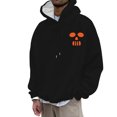 thumbnail image 2 of MKLEKYY Cardigan Léger Mode Décontractée pour Hommes Impression 3D Manches Longues Pull à Capuche avec Cordon de Serrage, 2 of 4