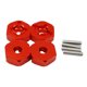 thumbnail image 1 of Vogacara RCGOFFLOW-rueda de montaje hexagonal para coche teledirigido, adaptador fuerte para vehículos de carretera 1/18 Wltoys A959 A979 A969 Kits de construcción modelo Rojo, 1 of 6