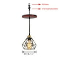 thumbnail image 2 of KAYYELAMP Converter Adapter E26 Mounted Cans Hanging Light Gold Copper Base Black Cage Metal Shade Vintage Pendant Lamp Replacement Downlight for Kitchen Island Entrance Loft(No Bulb), 2 of 7