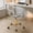 gold 1117, variant on Silver Clear Acrylic Swivel Desk Chair, Adjustable Height Modern Armless Rolling Vanity Chair with Wheels for Home & Office Bedrooms Study