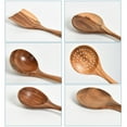 thumbnail image 6 of Wooden Utensil for Kitchen, Handmade Natural Teak Cooking Spoons Wooden Spatula for Nonstick Cookware 1pcs by conditiclusy, 6 of 8