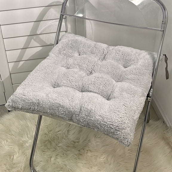 Namzi Square Seat Cushions, 2‑Pack 45×45cm Dining Chair Cushions, Soft Kitchen Chair Cushion Pads, Comfort Replacement Seat Pad for Indoor Home Seating,Gray