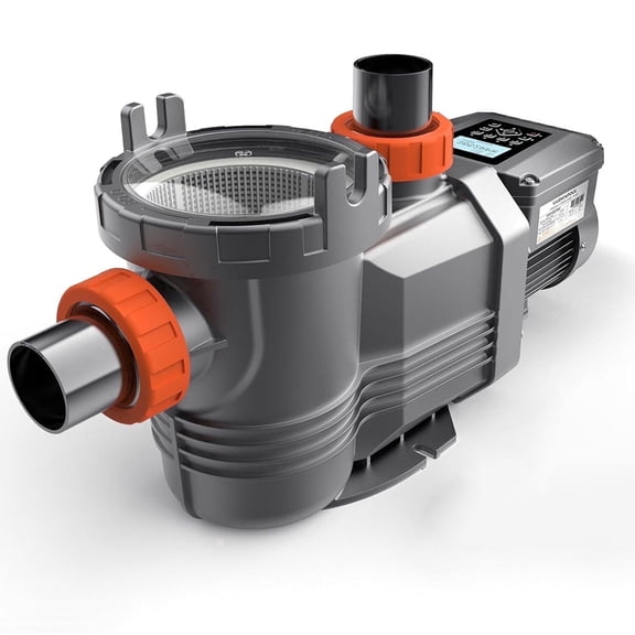 Variable Speed Pool Pump Inground, 1.8HP, 9114 GPH High Flow Energy Efficient Pool Pump for Above Ground Pool, Programmable Timer, Rain Cover, 220V, Large Filter Basket