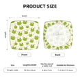 thumbnail image 5 of KLL Green Frog Pattern Seat Covers for Dining Room Chairs,Washable Chair Seat Chair Covers Seat Protector-Four Pieces, 5 of 7