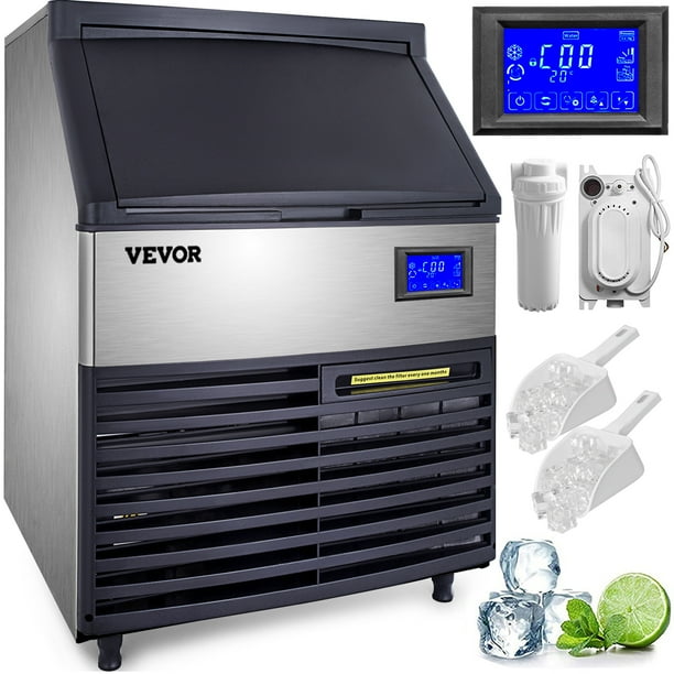 VEVOR 110V Commercial ice Machines 440LBS/24H with 99LBS Bin and