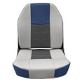 thumbnail image 2 of Wise 3340-1789 Quantum Series Fold Down Fishing Boat Seat, Mariner Blue / Charcoal / Marble Grey, 2 of 9