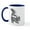 White/Navy Inside, variant on CafePress - Cute Baby Skunk Mug - 11 oz Ceramic Mug - Novelty Coffee Tea Cup