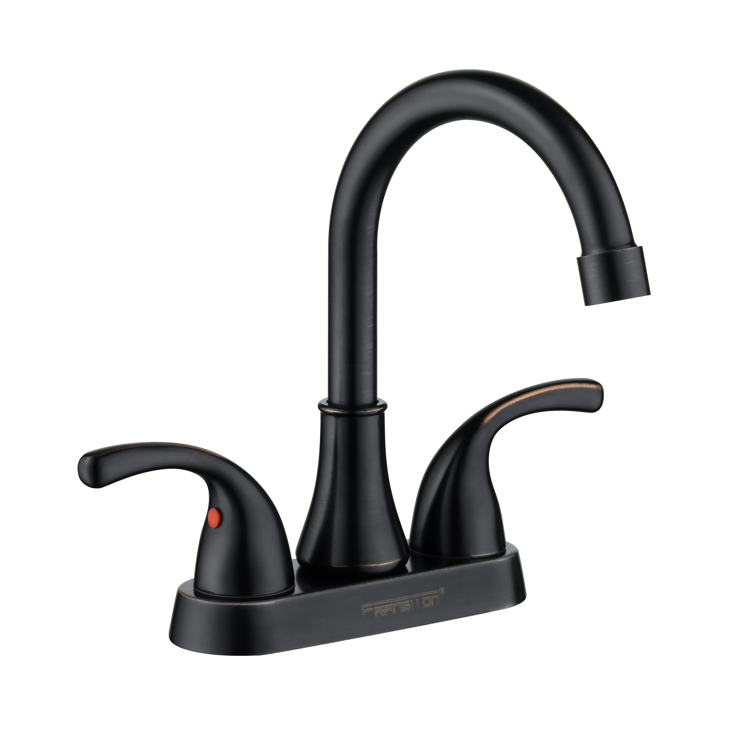FRANSITON 4 Inch Faucet 2 Handle Bathroom Sink Faucet LeadFree Oil