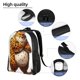 thumbnail image 5 of Fotbe Cartoon Cheetah With Attitude Mochila de Viaje para Laptop, Mochila Ejecutiva Delgada y Resistente 15.6", 5 of 8