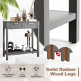 thumbnail image 5 of Giantex Console Table, Sofa Table w/2 Drawers & Bottom Shelf, Multipurpose Accent Table for Living Room, Bathroom, Hallway, Entryway, Gray, 5 of 5