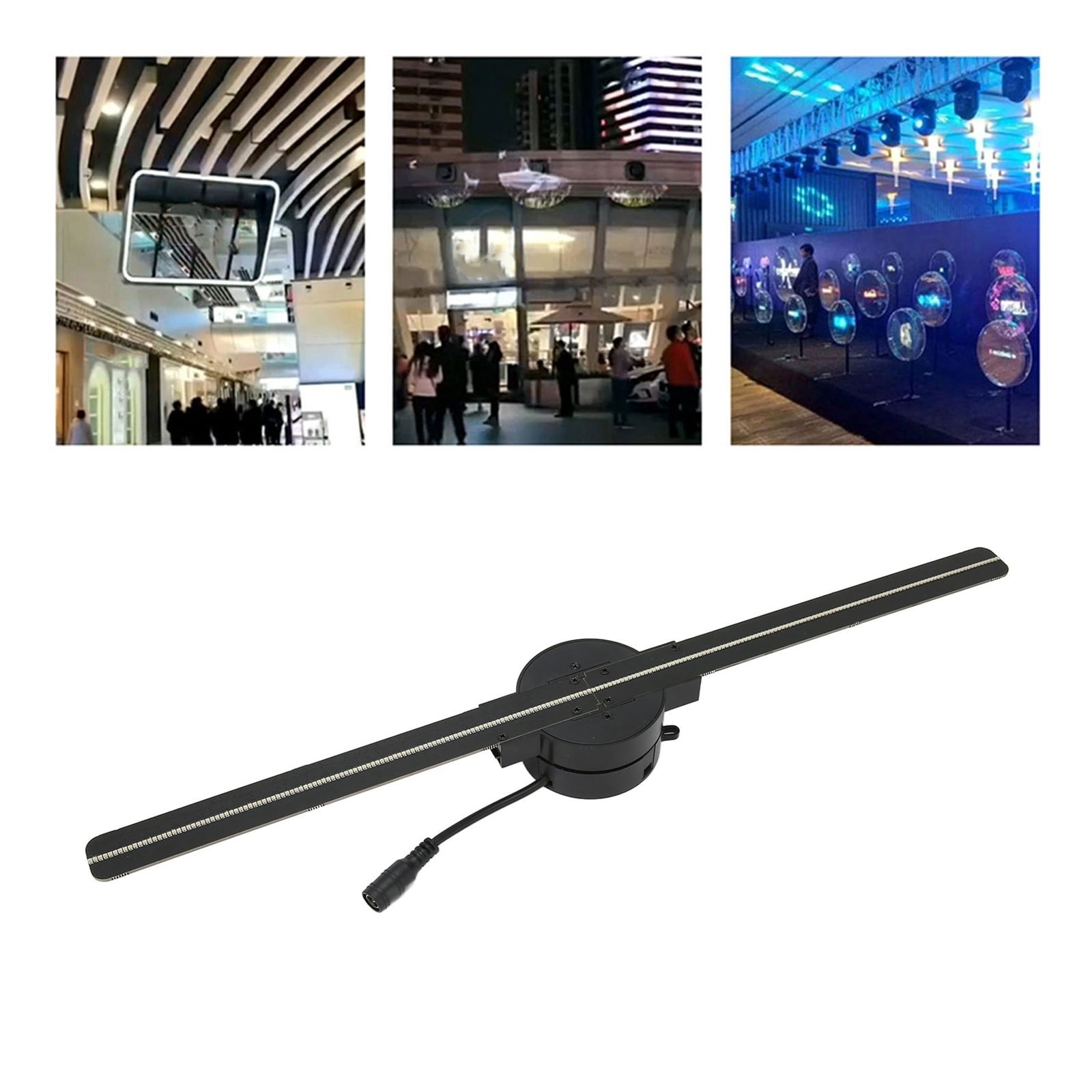42CM 3D Hologram Fan Holographic Projector Advertising Display Light HD for Stores Bars Party Home