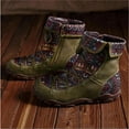 thumbnail image 4 of UTTOASFAY Women's Ladies Retro Bohemian Style Boots Ankle Zip Short Boots Booties Casual Shoes Green 8.5(40), 4 of 4