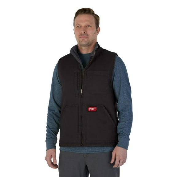 Milwaukee Tool HEAVY DUTY SHERPA-LINED VEST - BLACK L