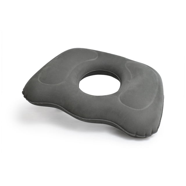 Seitruly Cojín de asiento de felpa Reemplazo hueco Ajustable Lavable Reutilizable Oficina Automotriz Hemorroides Silla Cojines Cojín masajeadores Seitruly CE015517-01