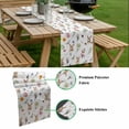thumbnail image 5 of Easter Table Runner - 60 Inch Long, Kitchen Dining Table Runner Dresser Scarves, Spring Farmhouse Rabbits Eggs Leaves Flowers Farmhouse Decor for Coffee Tables Wedding Party Banquet, 5 of 8