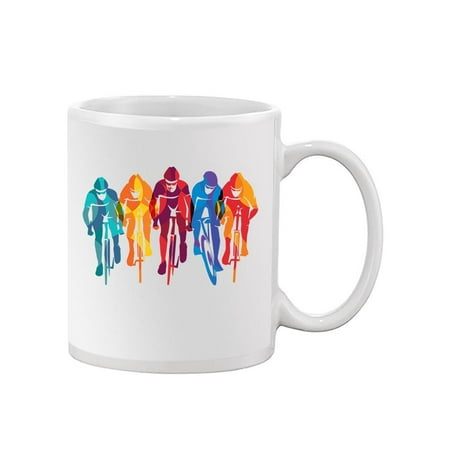 

Colorful Biker Silhouettes . Mug Unisex s -Image by Shutterstock