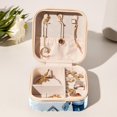 thumbnail image 6 of Ice Hockey Travel Portable Square Jewelry Box Earring Necklace Bracelet Holder Display Case Organizer Box, Decorative Jewelry Stand Storage Box, 6 of 6