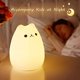 thumbnail image 3 of Vela de gato, luz nocturna para niños Kitty, luz nocturna LED de silicona recargable por USB, luz nocturna linda y recargable para bebés y niñas Kawaii, 3 of 5