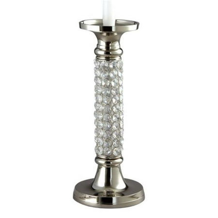- Elegance Sparkle Pillar & Taper Column Candle Holder, 13 in.